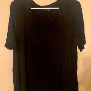 Lane Bryant size 20 black shirt sheer in the back